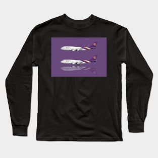 Copy of Copy of Thai Airways 747-4D7 Livery Long Sleeve T-Shirt